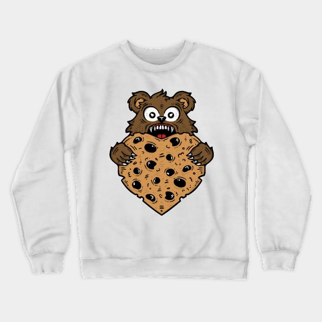 Cookie Heart Bear Crewneck Sweatshirt by MasticisHumanis